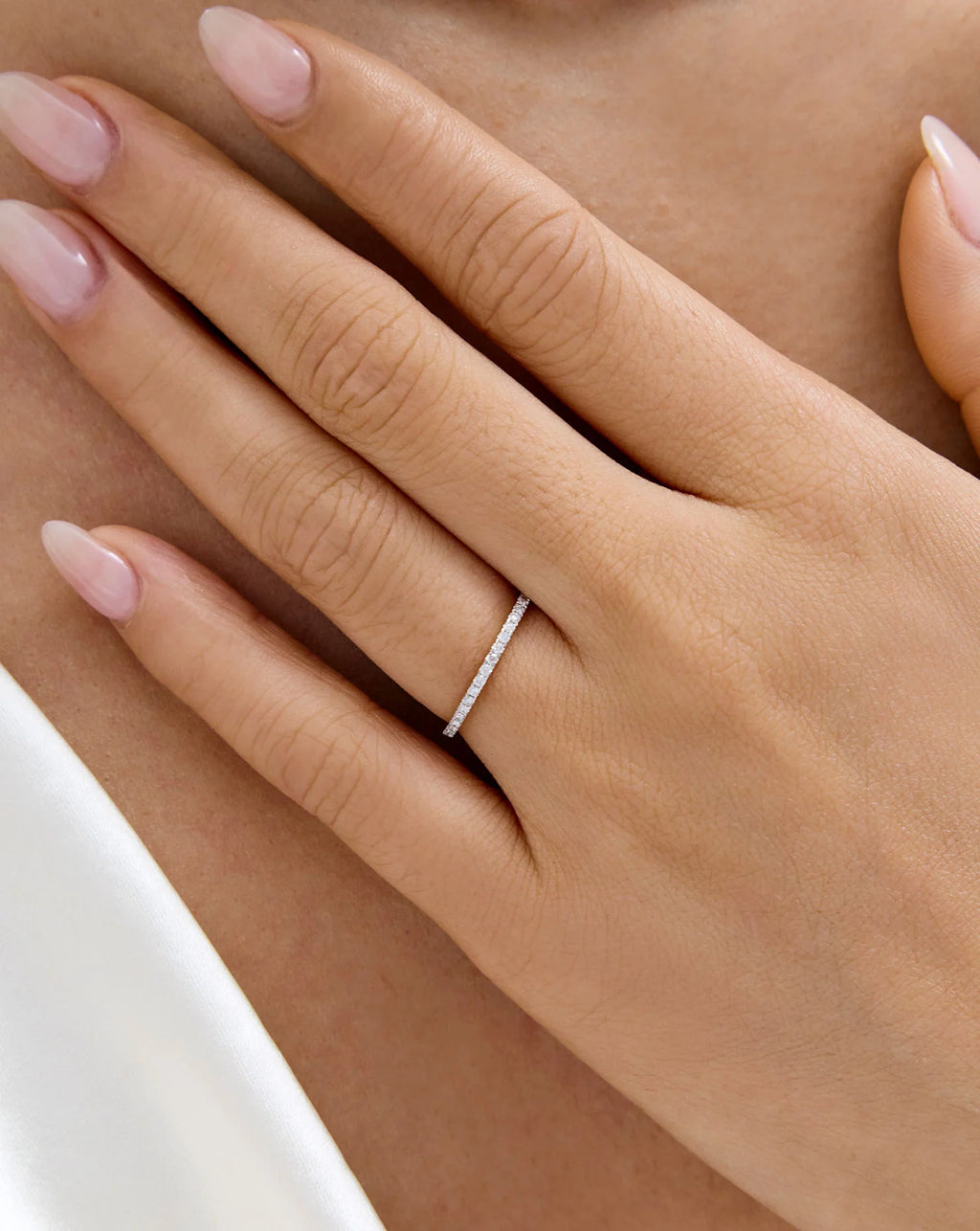 Pavé Eternity Wedding Band