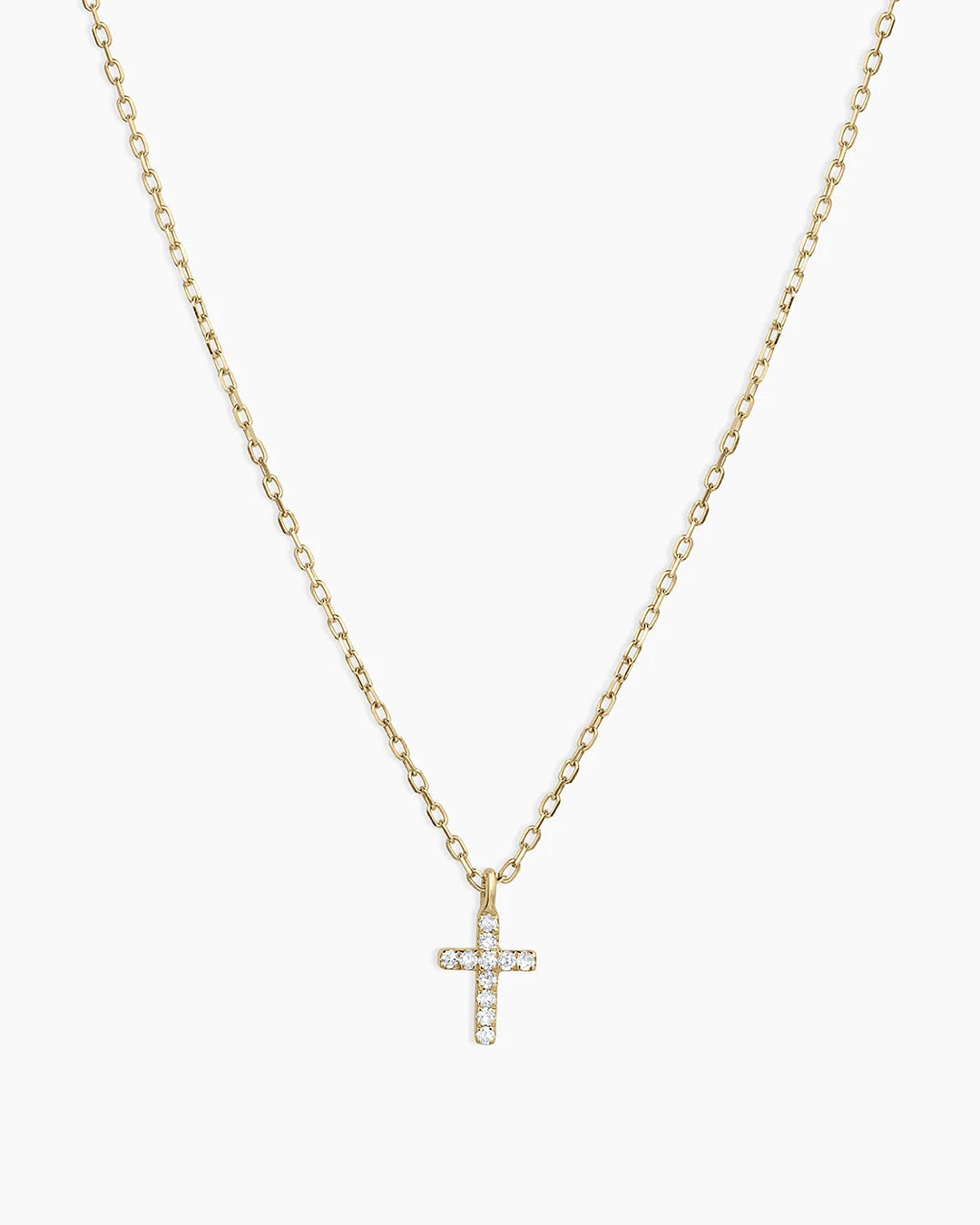 Pavé Cross Pendant Necklace