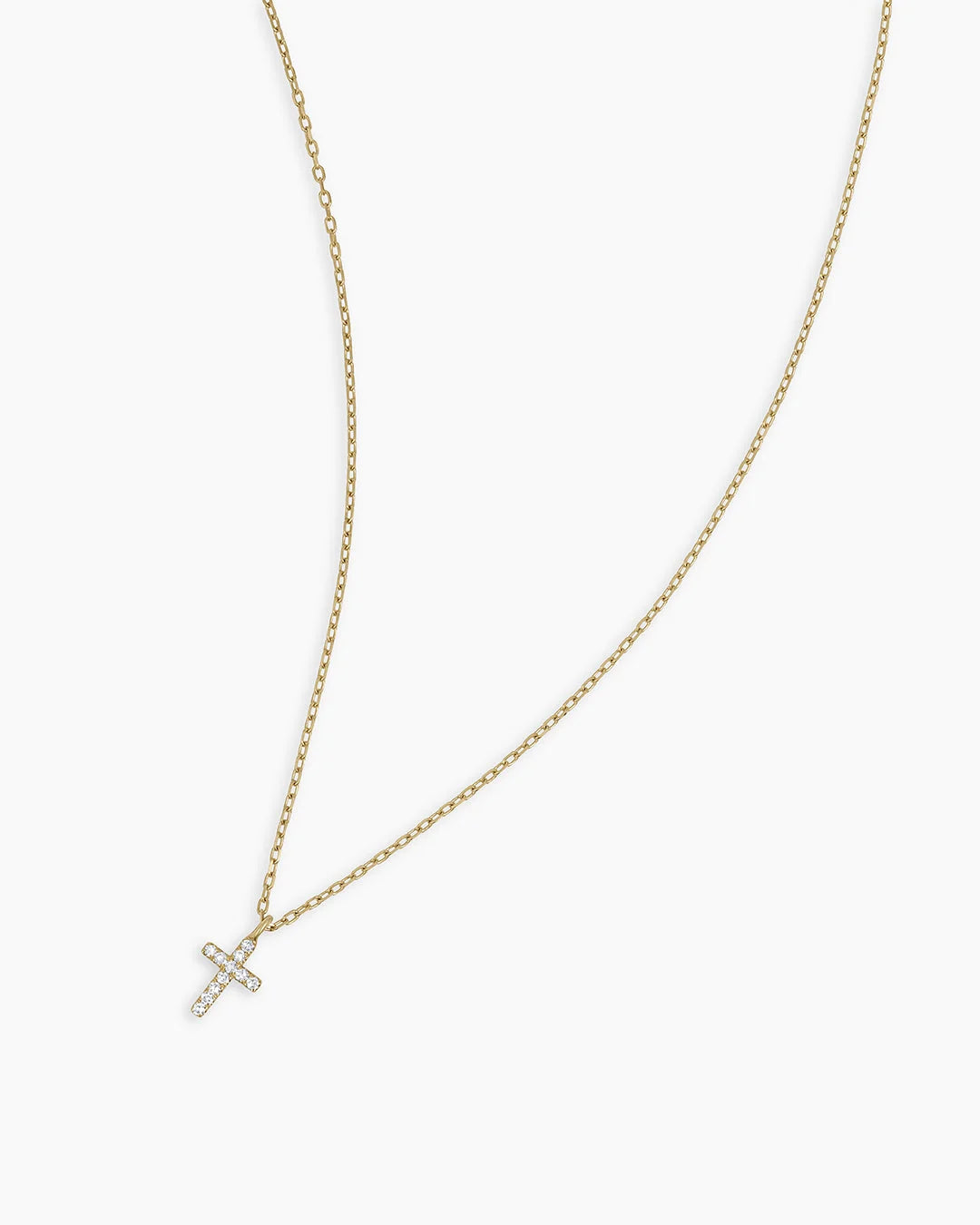 Pavé Cross Pendant Necklace