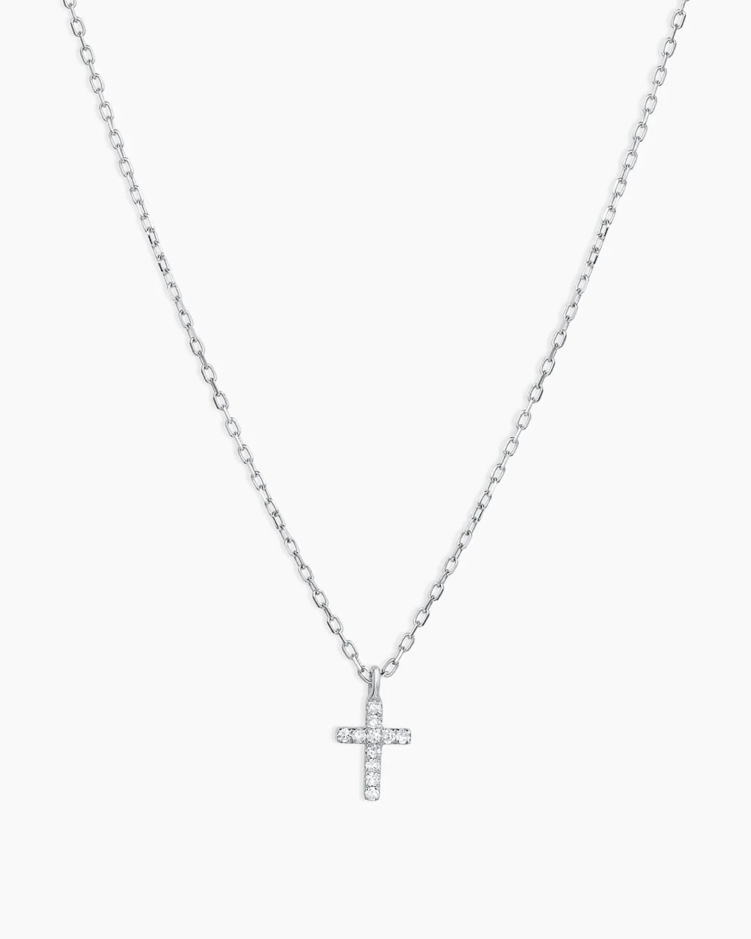 Pavé Cross Pendant Necklace