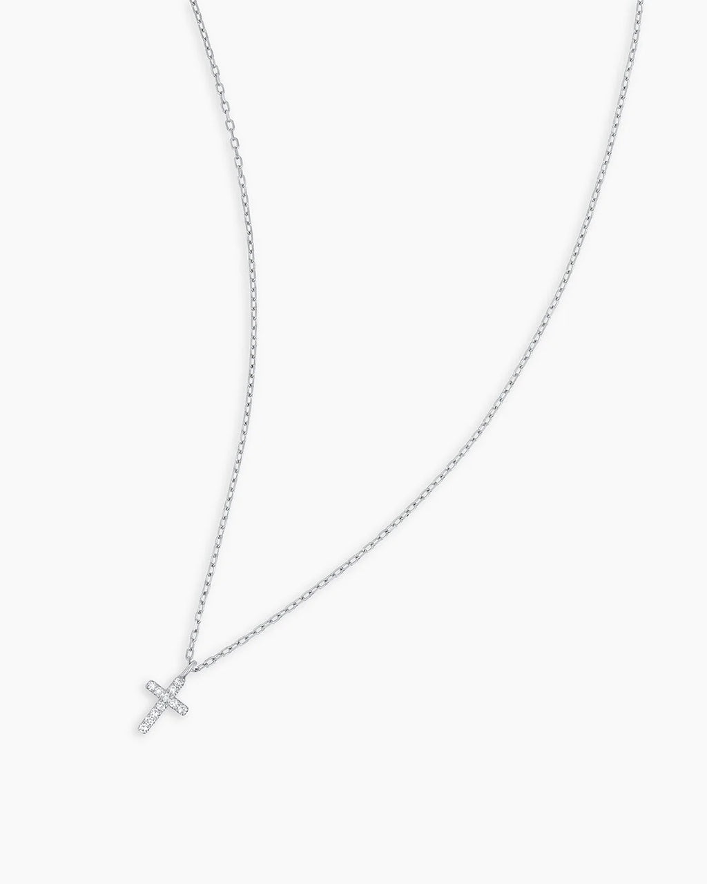 Pavé Cross Pendant Necklace