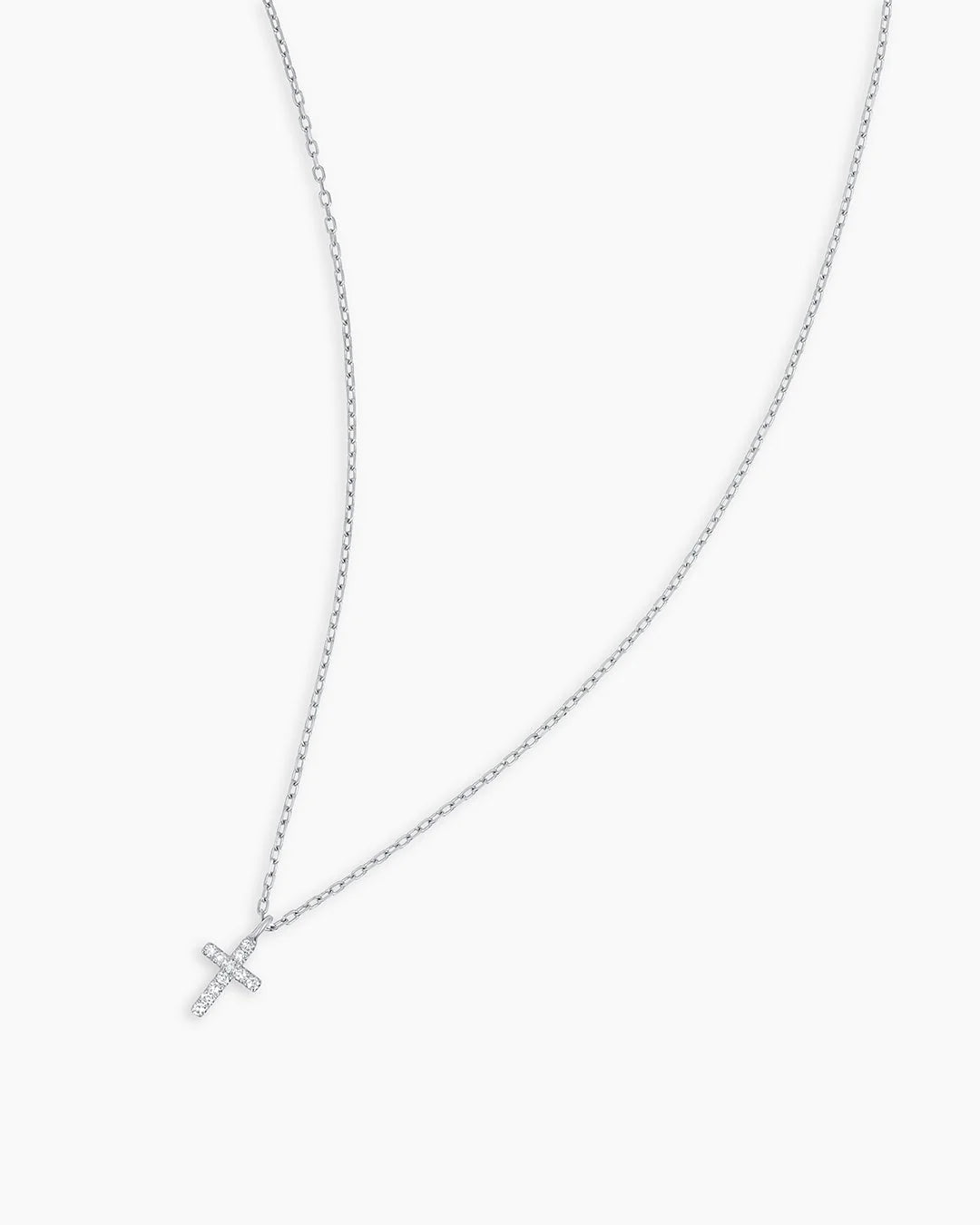 Pavé Cross Pendant Necklace