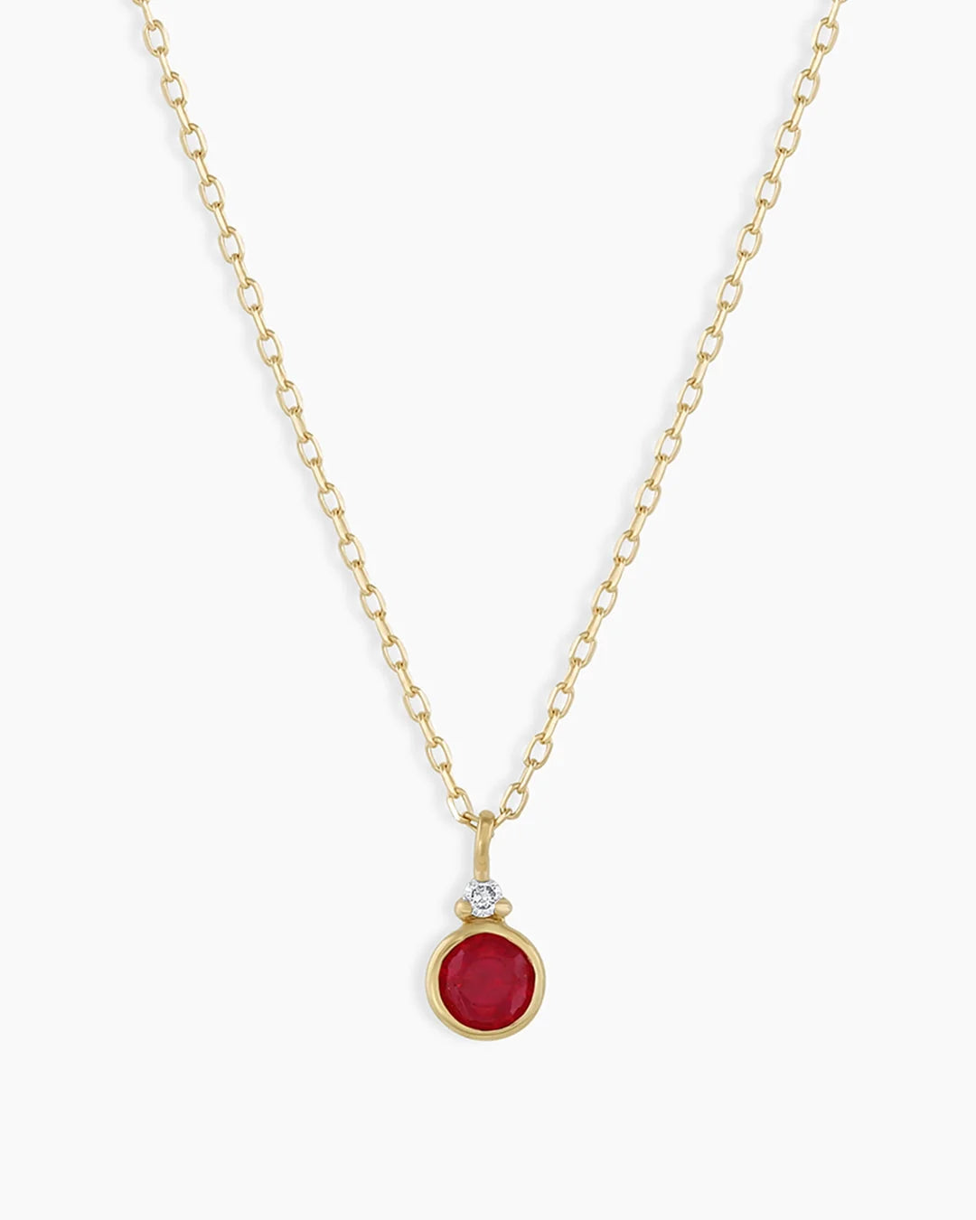 Dainty Birthstone Pendant Necklace