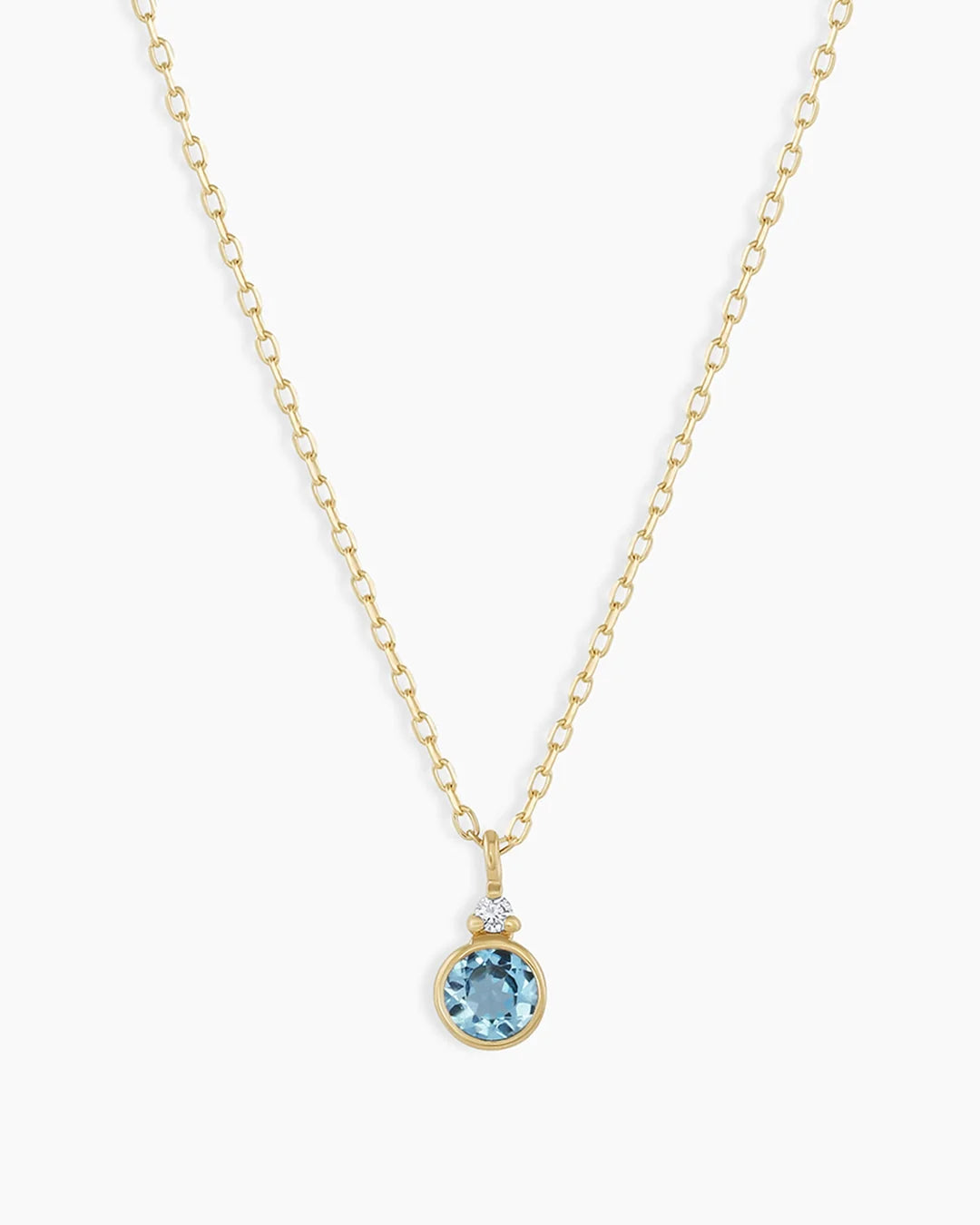 Dainty Birthstone Pendant Necklace