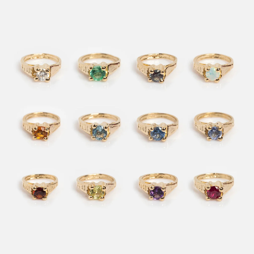 Birthstone Ring Charm for Necklace