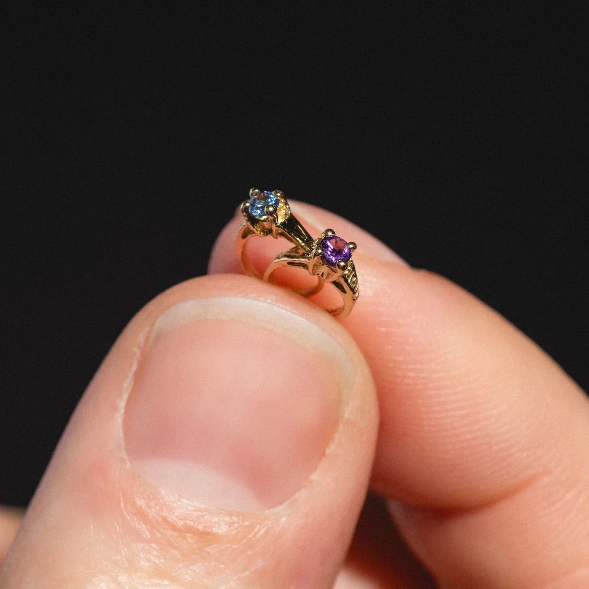 Birthstone Ring Charm for Necklace