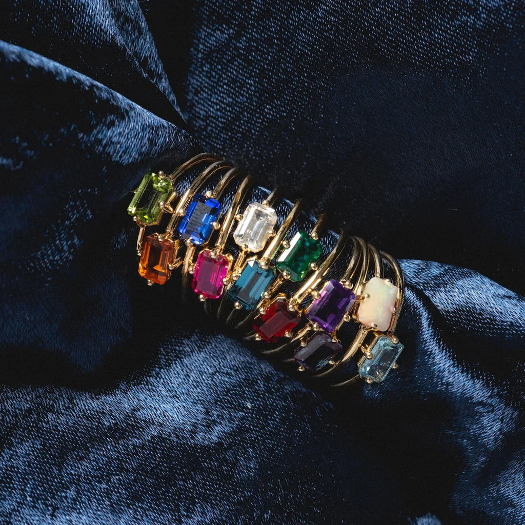 Baguette Birthstone Ring