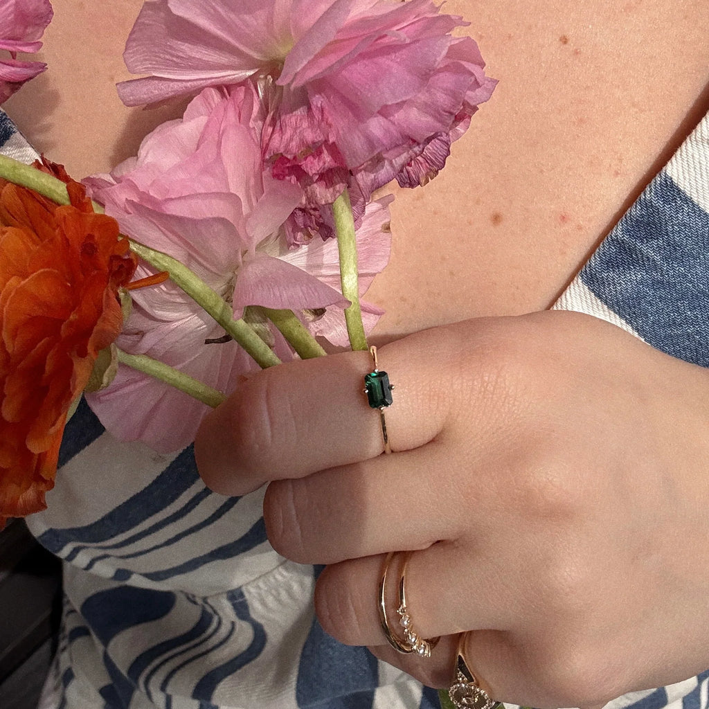 Baguette Birthstone Ring