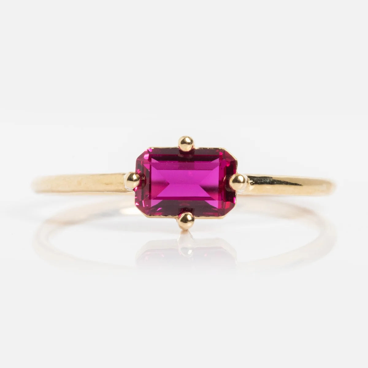 Baguette Birthstone Ring