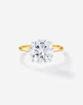 Round Halo Engagement Ring for Women