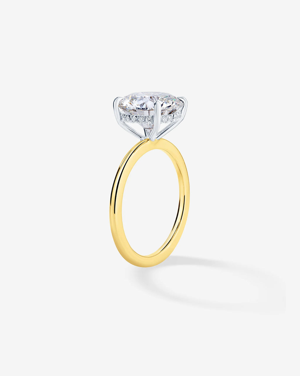 Round Halo Engagement Ring for Women