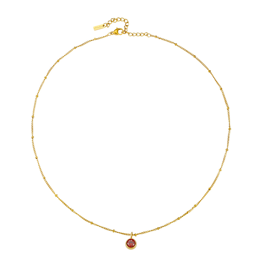 Waterproof Birthstone Necklace