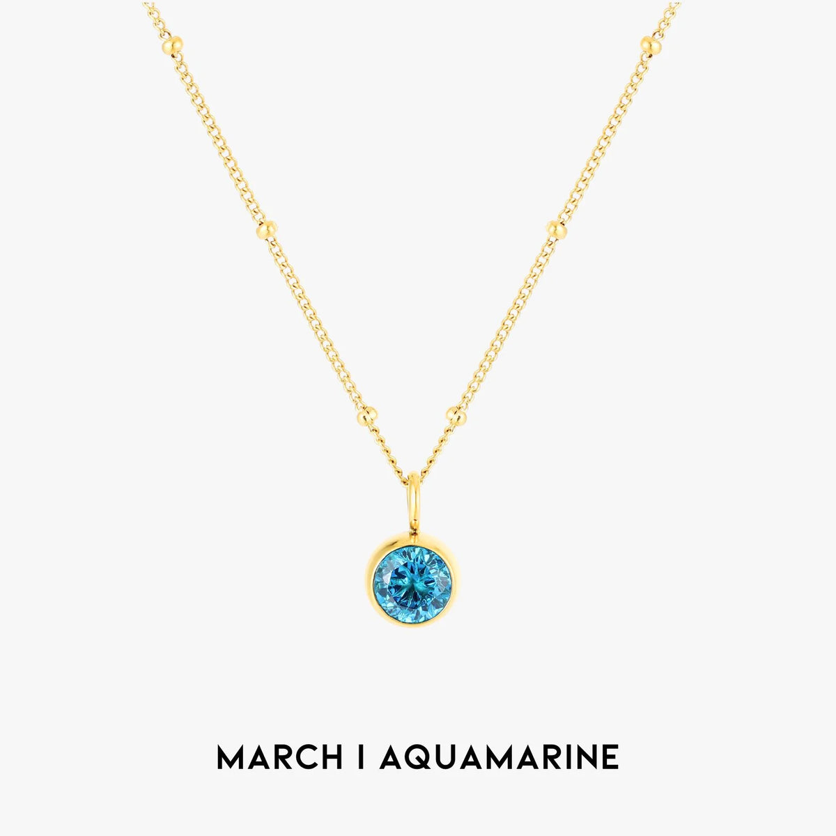 Waterproof Birthstone Necklace