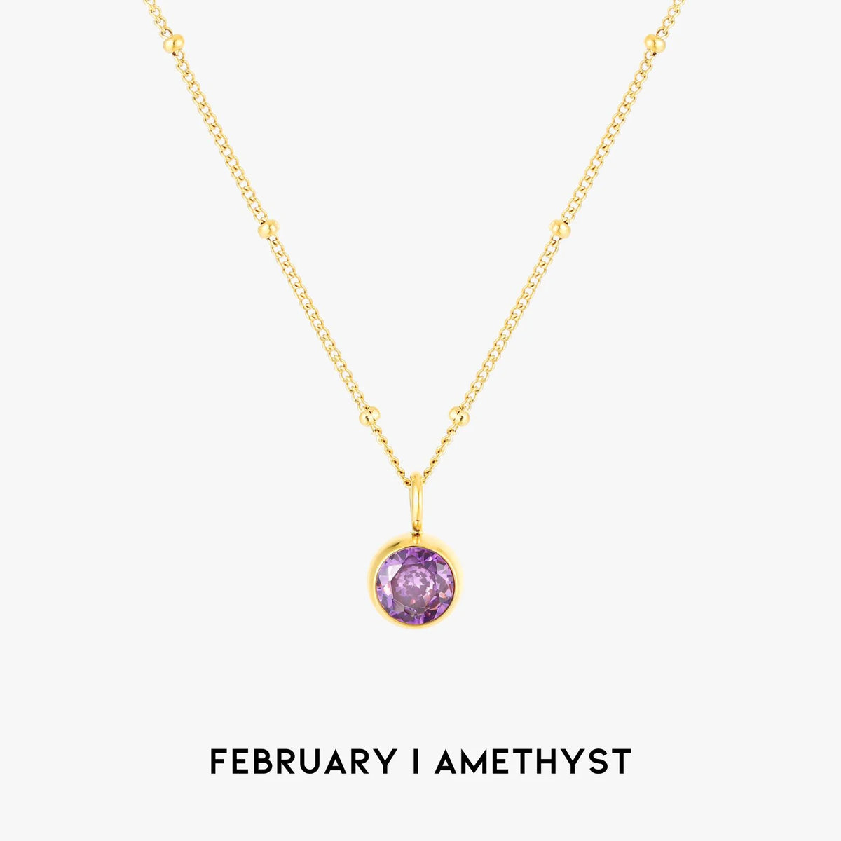 Waterproof Birthstone Necklace