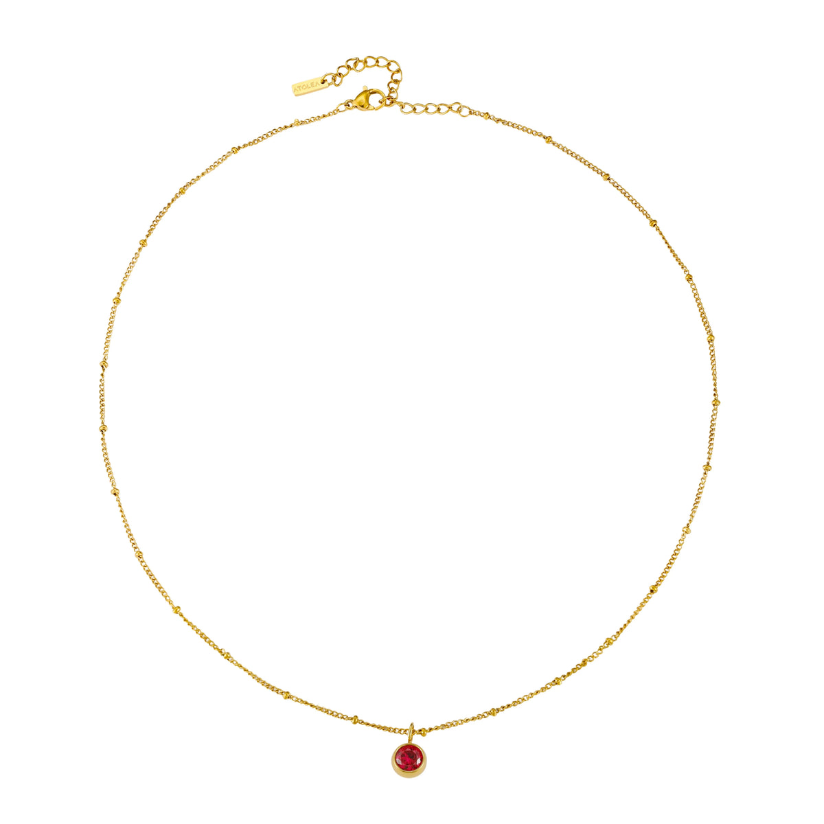 Waterproof Birthstone Necklace
