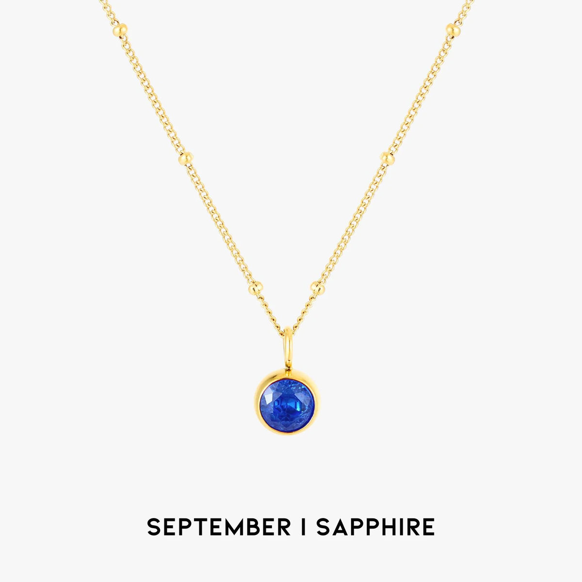 Waterproof Birthstone Necklace