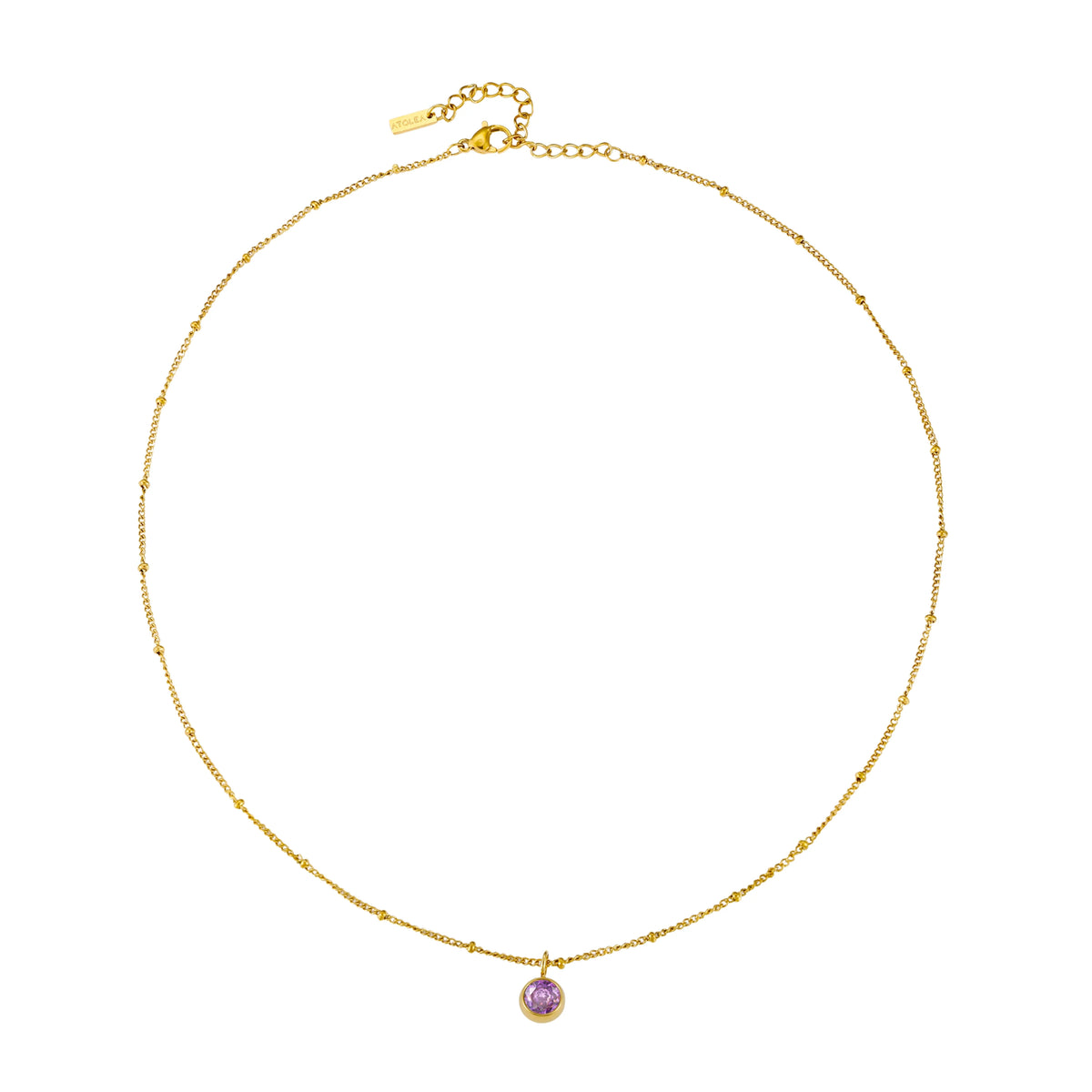 Waterproof Birthstone Necklace