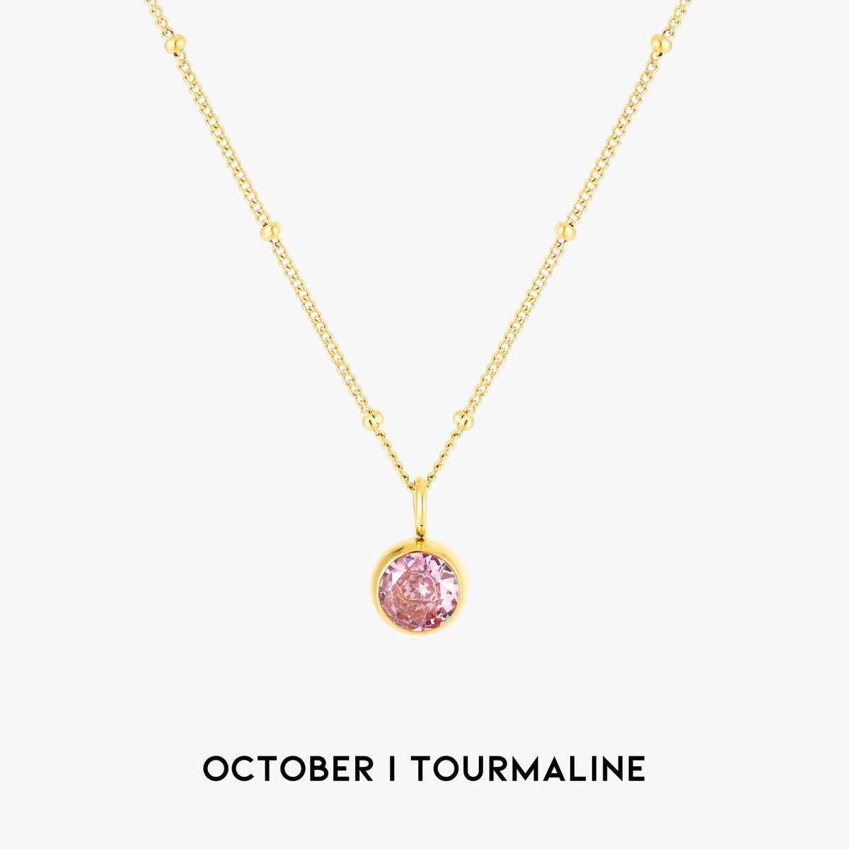 Waterproof Birthstone Necklace