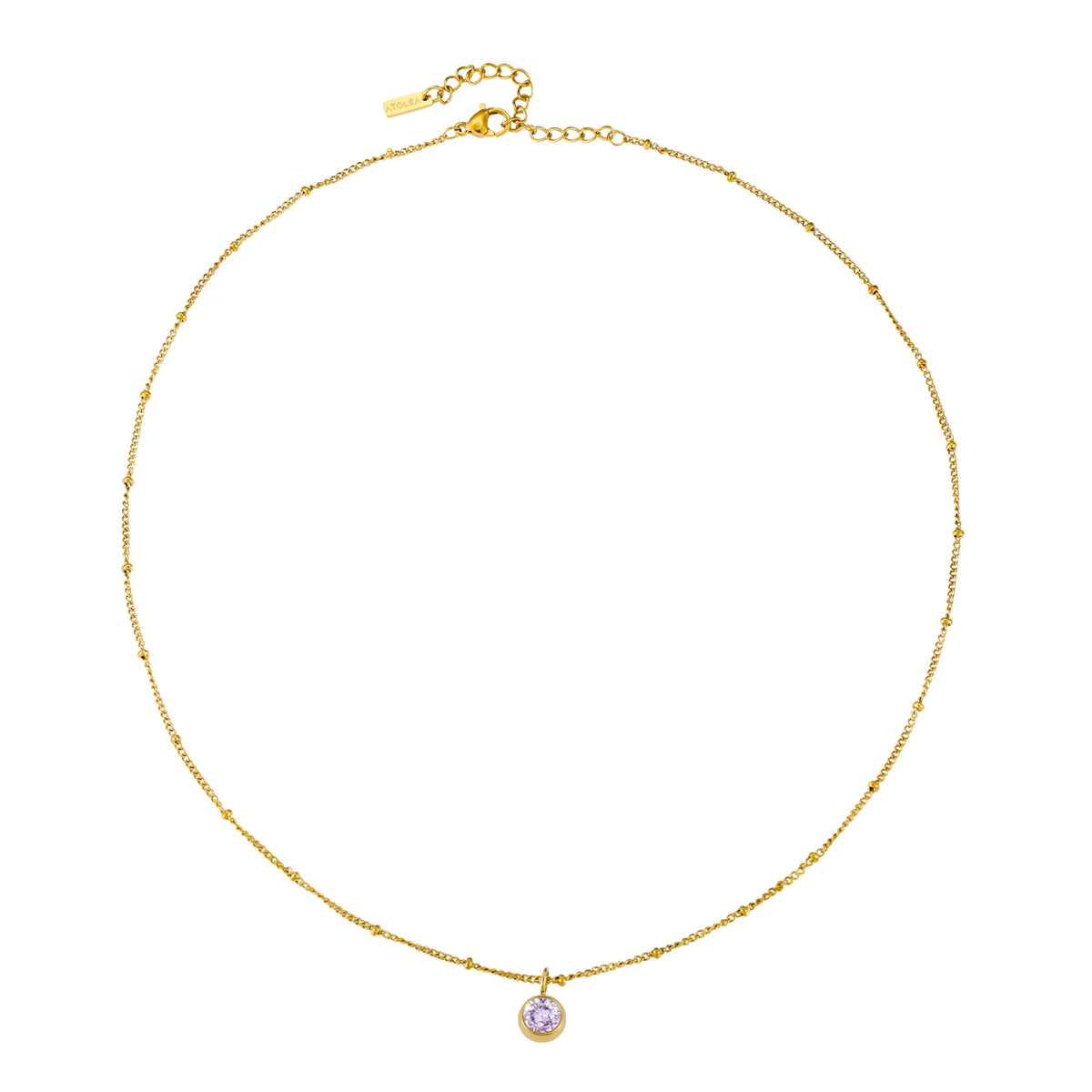 Waterproof Birthstone Necklace