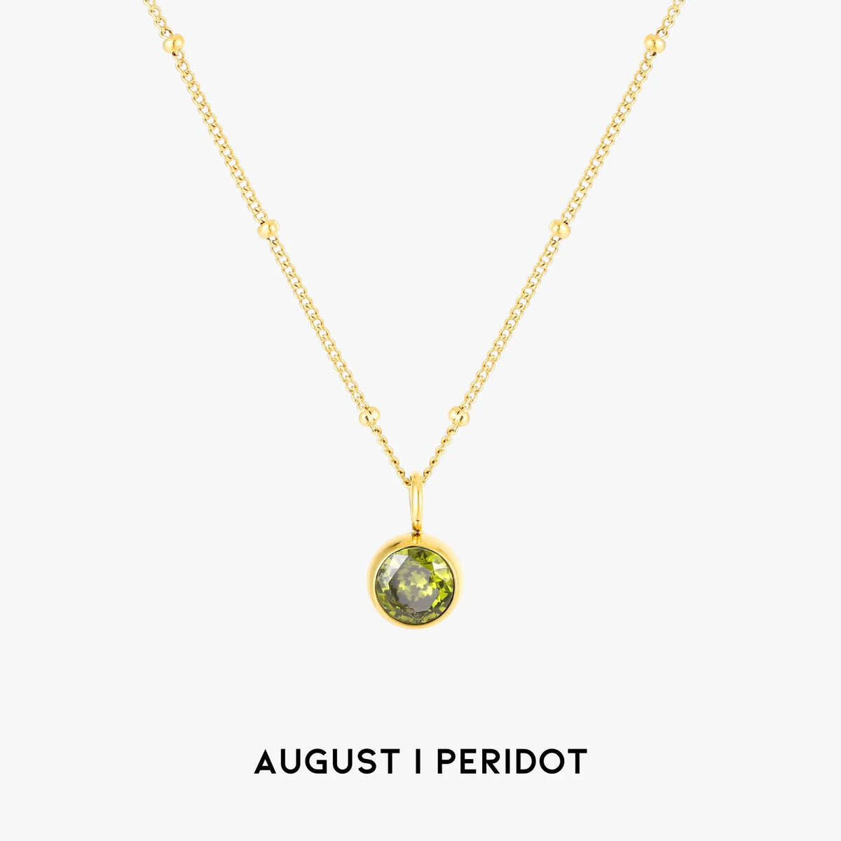 Waterproof Birthstone Necklace