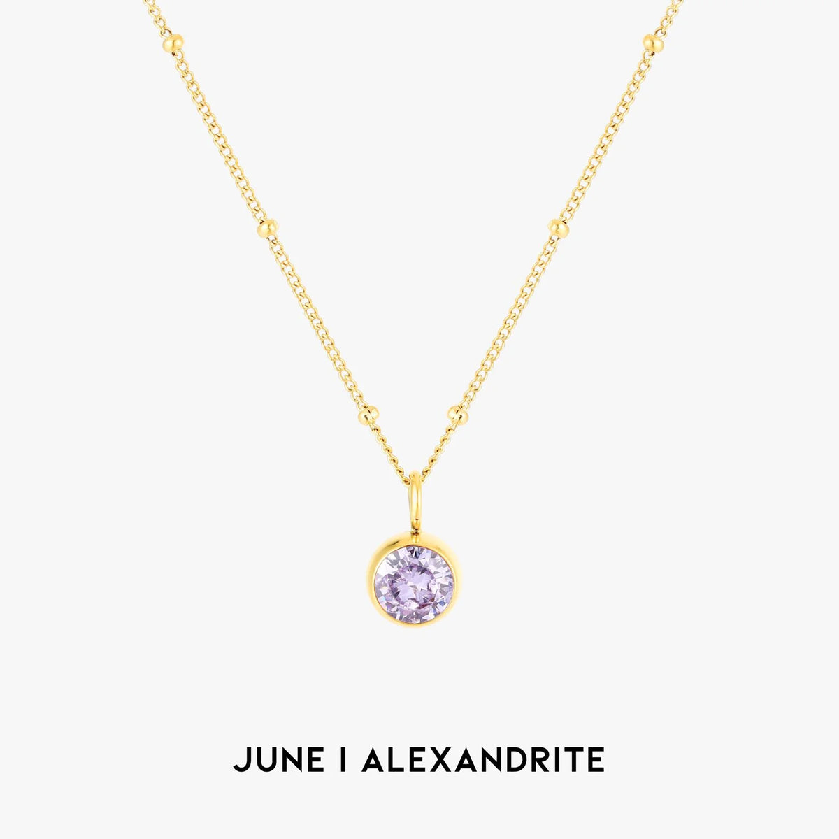 Waterproof Birthstone Necklace