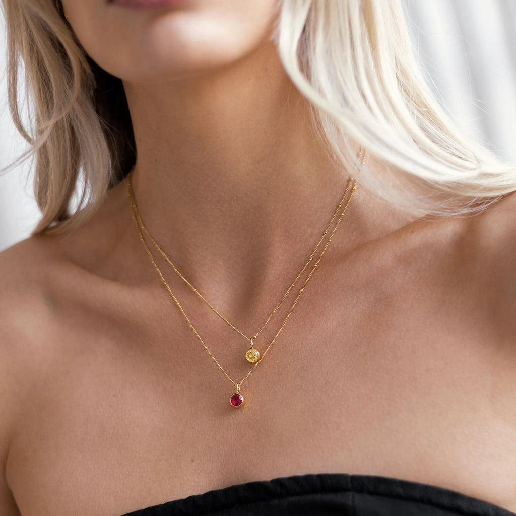 Waterproof Birthstone Necklace