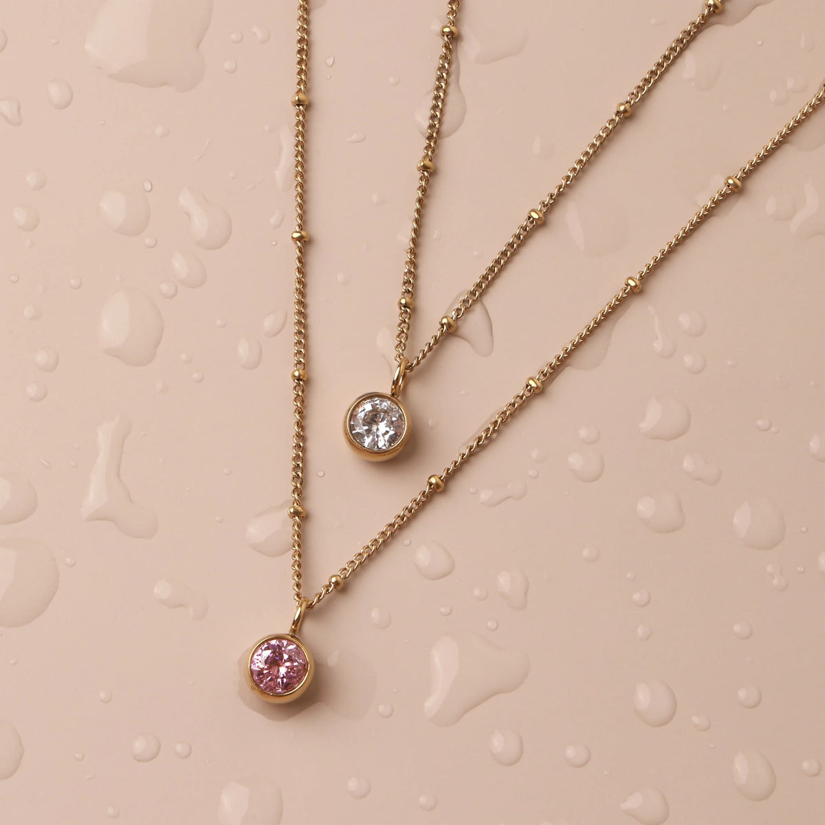 Waterproof Birthstone Necklace