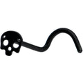 Skull Nose Ring Stud
