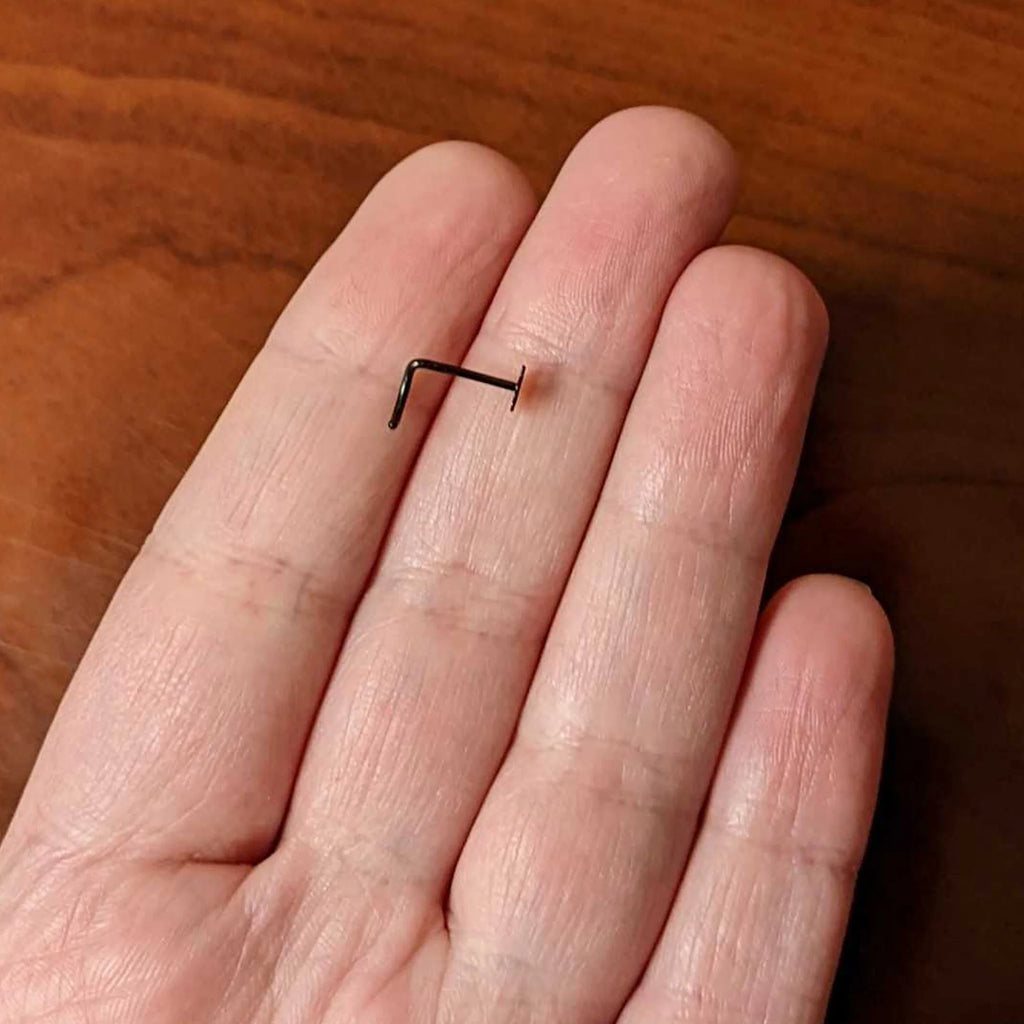 Skull Nose Ring Stud
