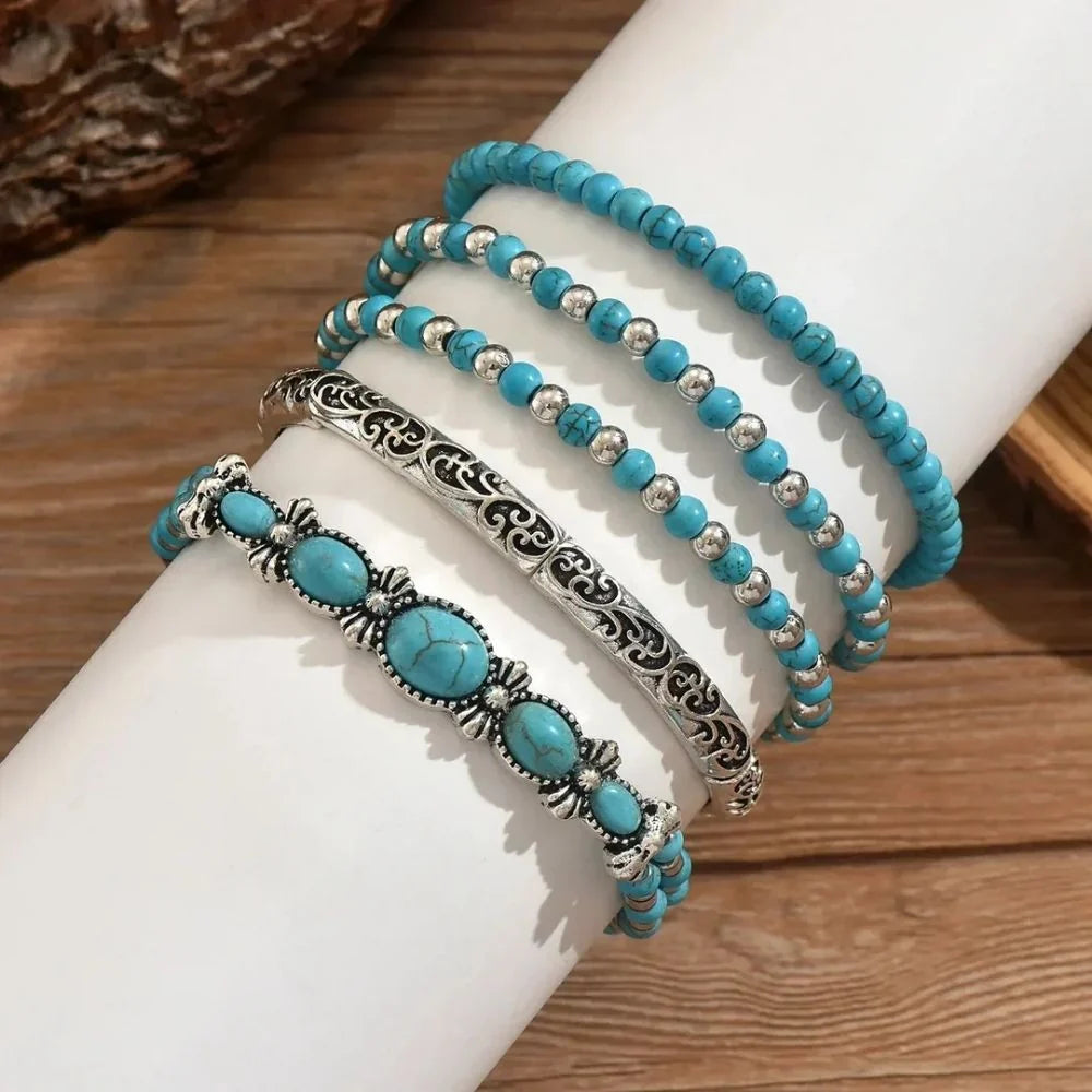 Boho Beaded Bracelet Set