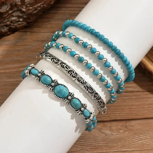 Boho Beaded Bracelet Set