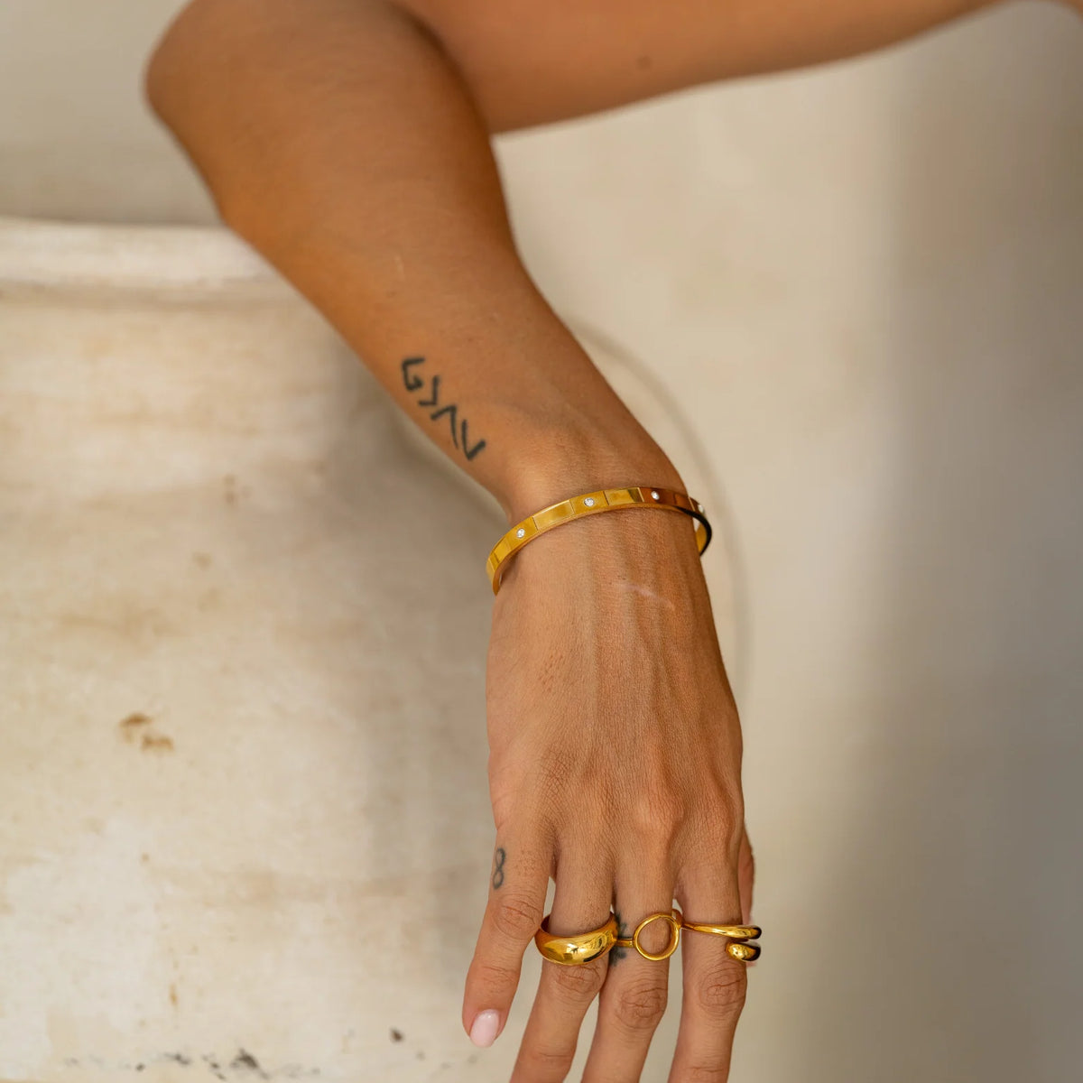 Sparkling Cuff Bangle Bracelet
