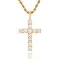 Iced Out Cross Pendant Necklace