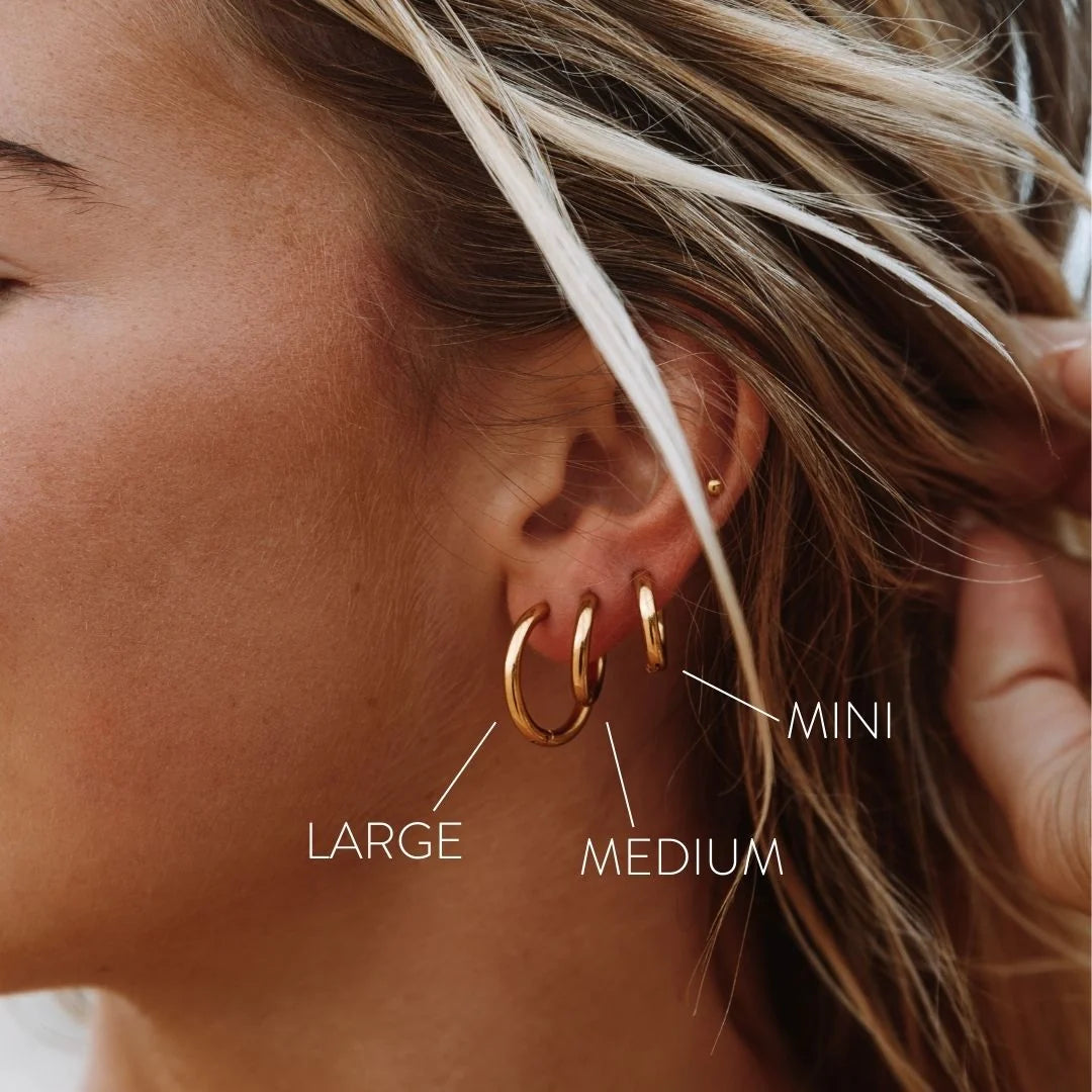 Waterproof Hoop Earrings