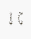 Ball End Hoop Earrings