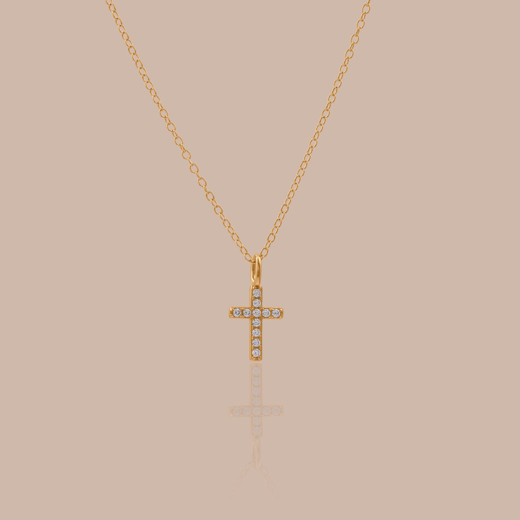 Pavé Cross Necklace