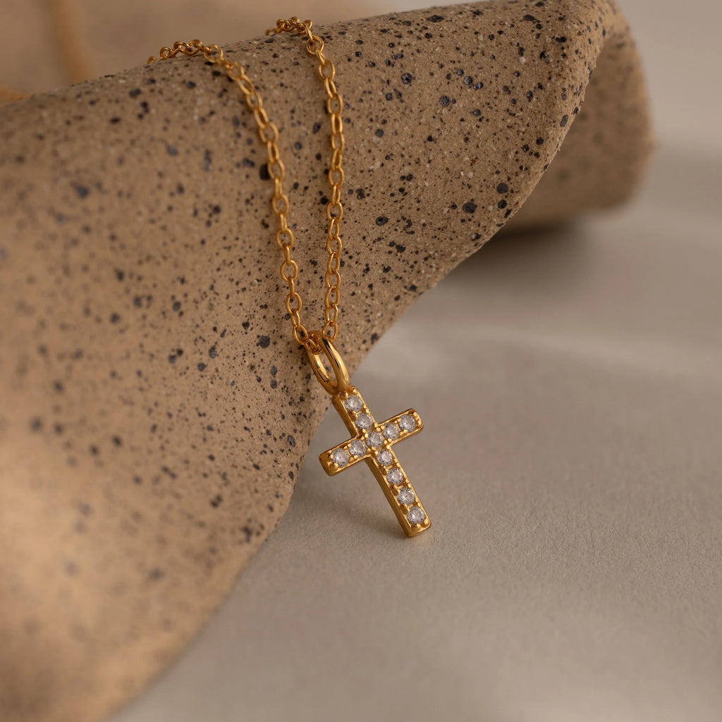 Pavé Cross Necklace