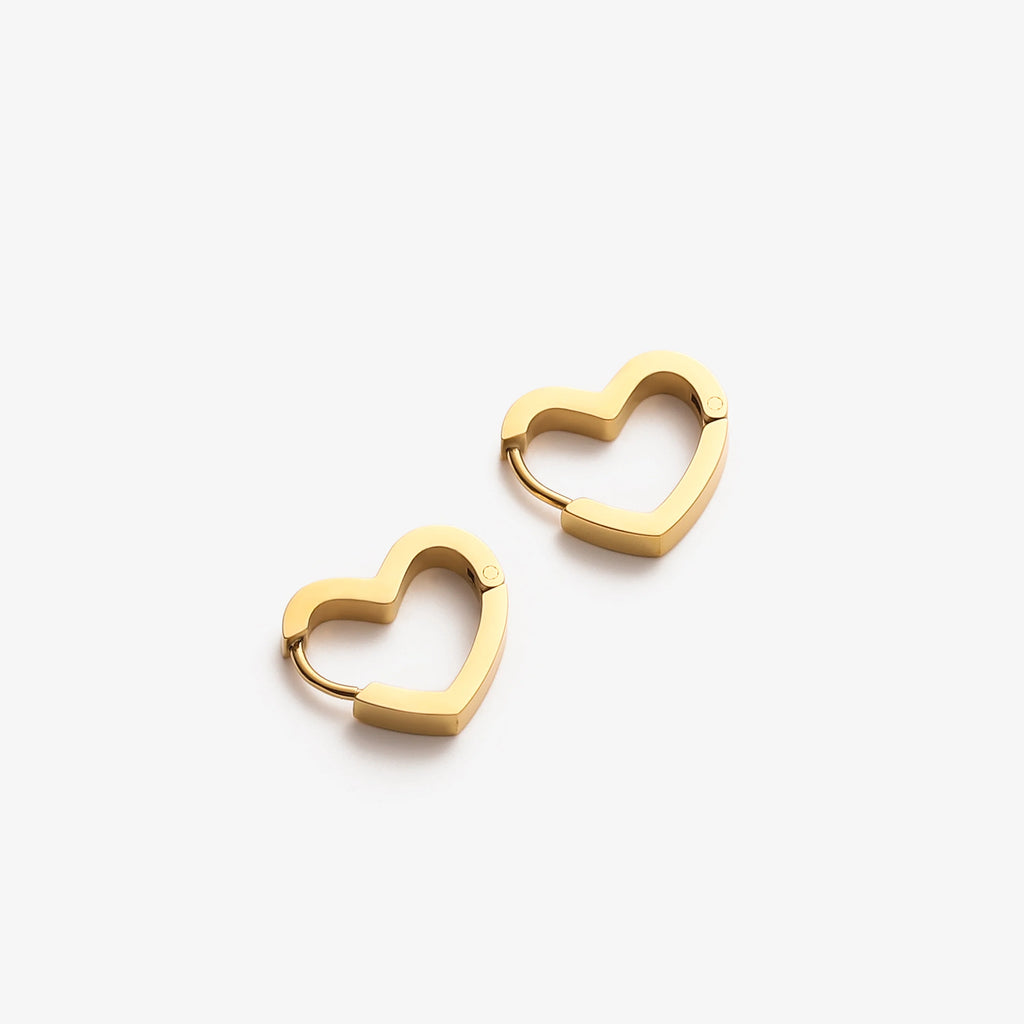 Heart Hoop Earrings