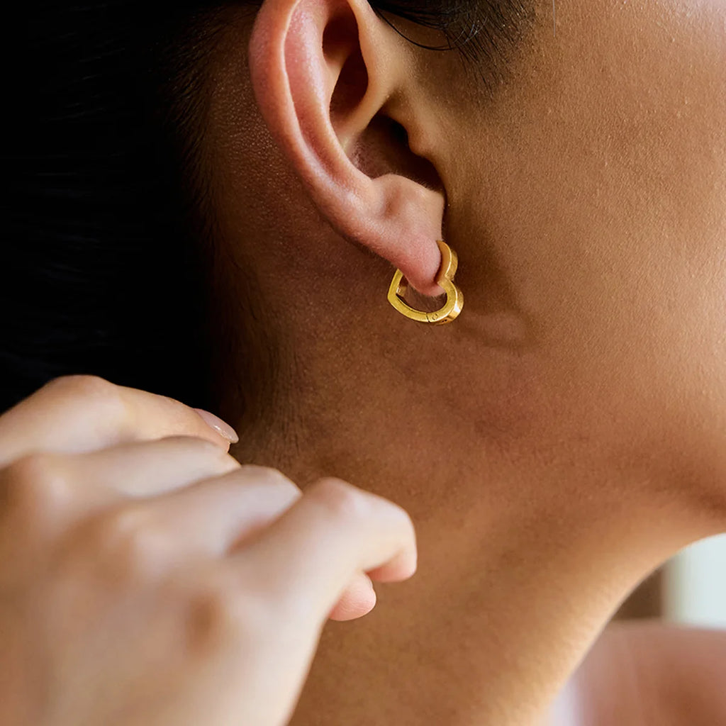 Heart Hoop Earrings
