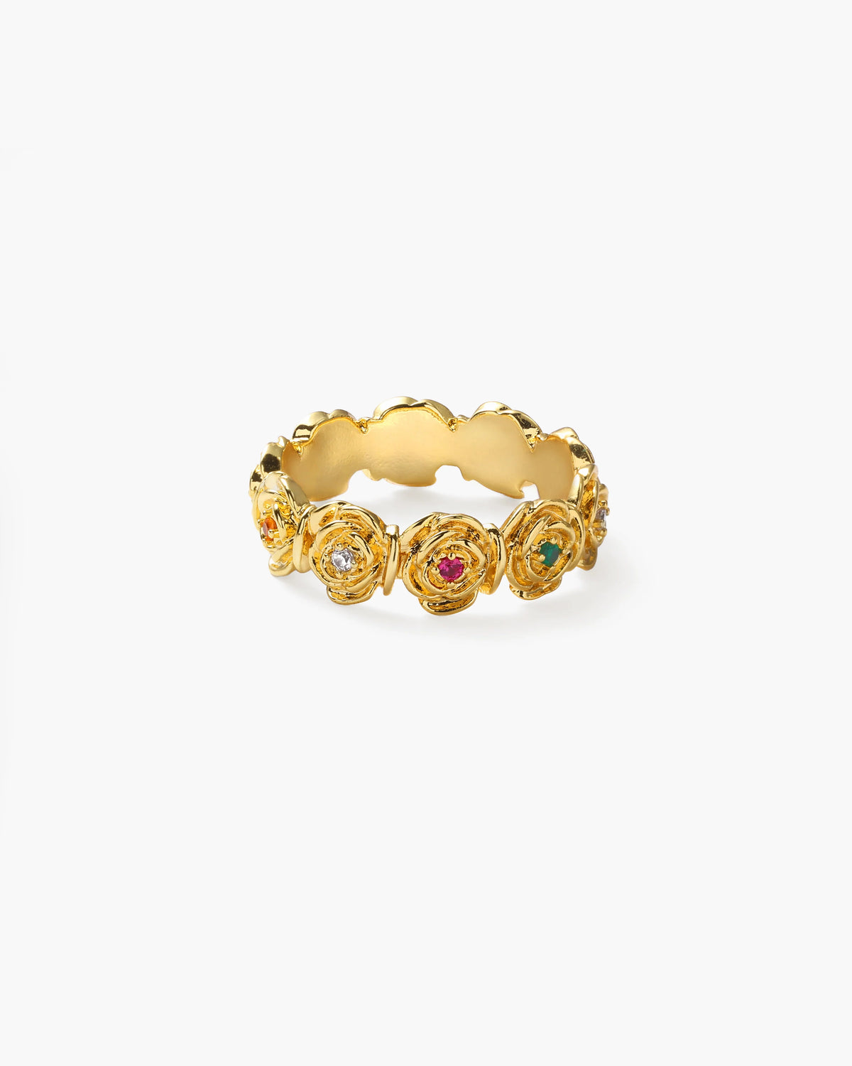 Rose Cluster Statement Ring