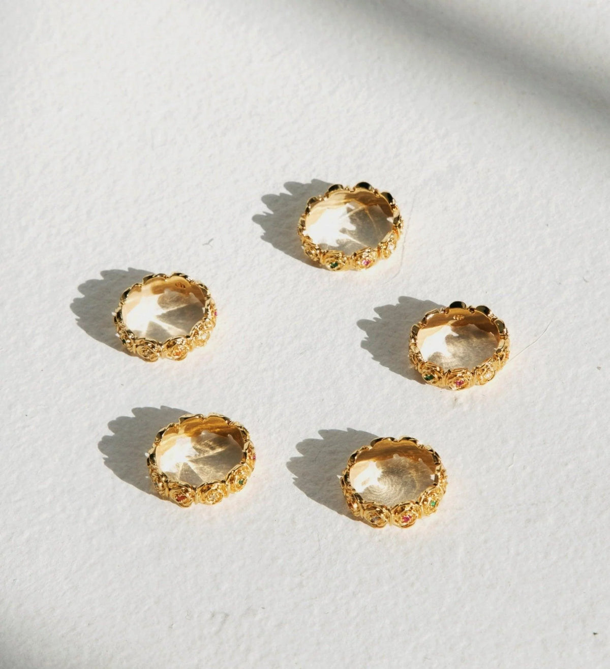 Rose Cluster Statement Ring