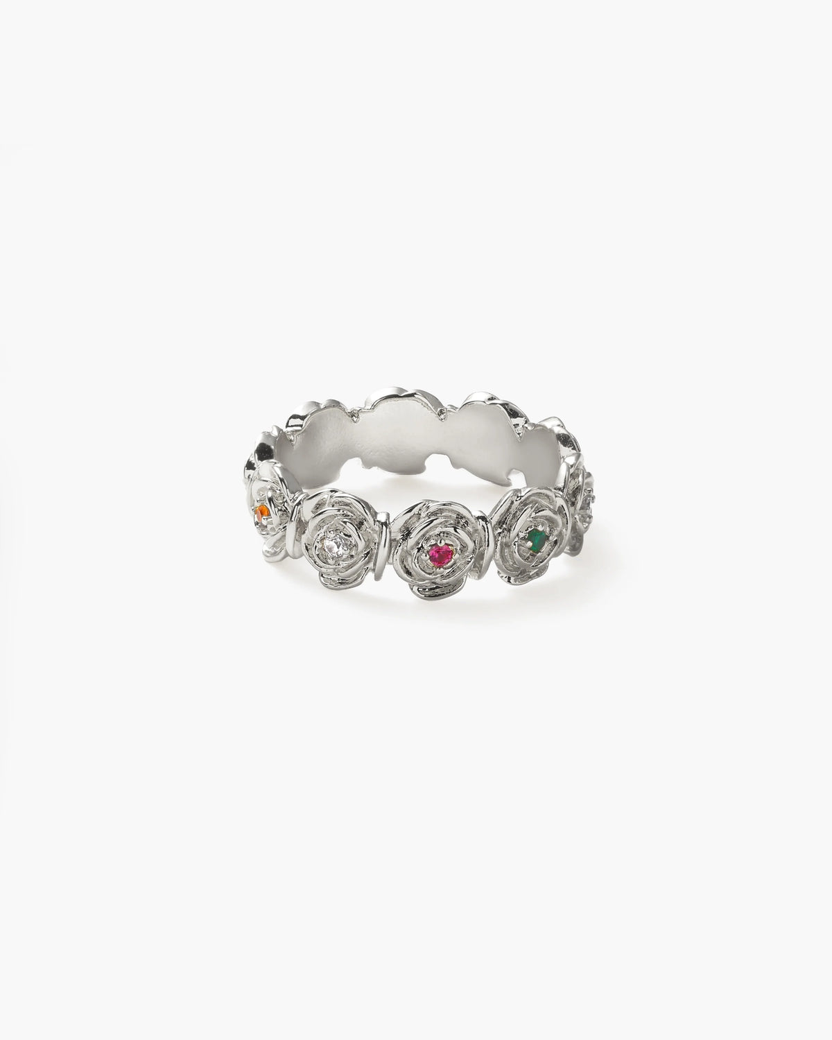 Rose Cluster Statement Ring