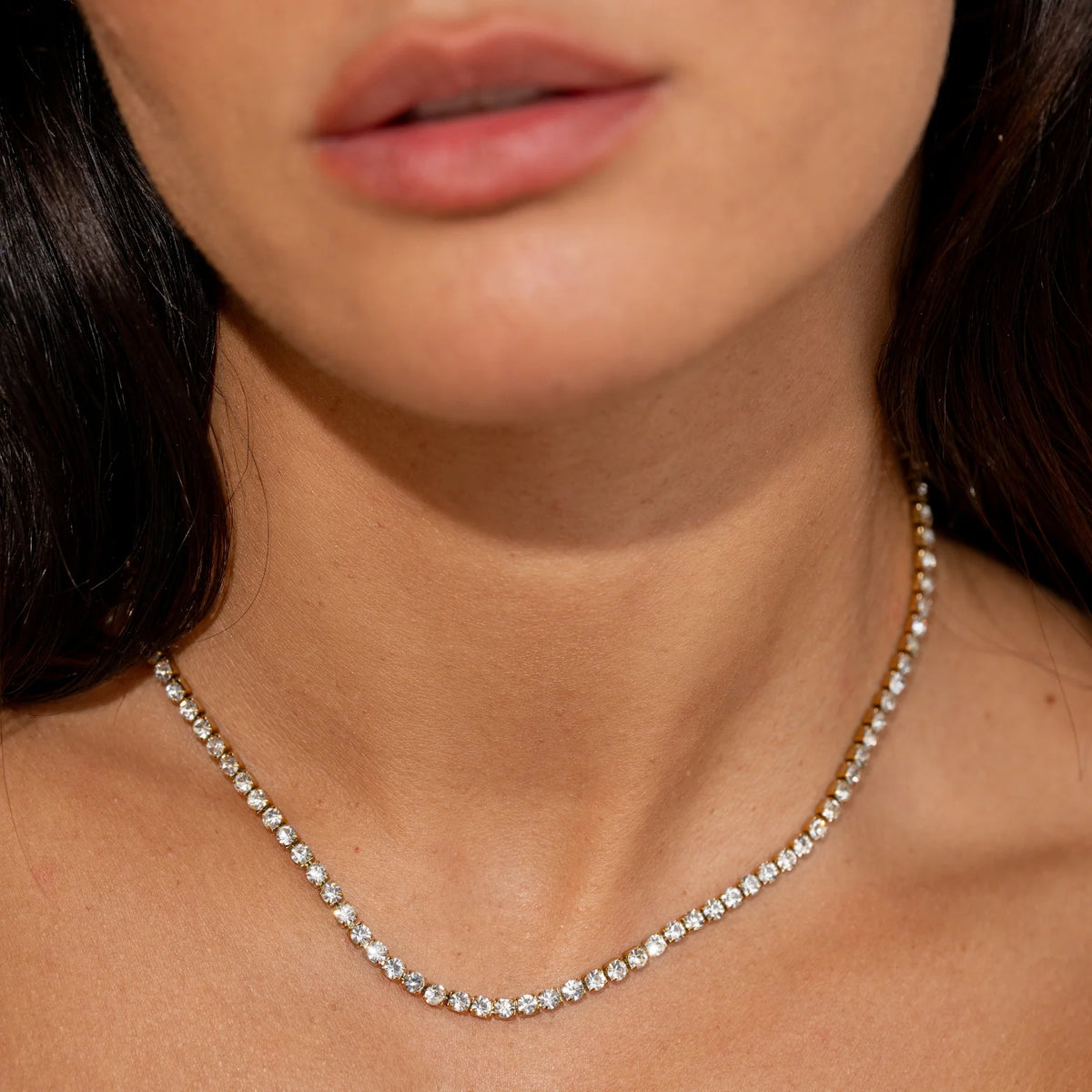 Statement Tennis Necklace