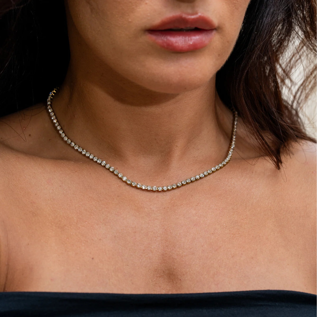 Statement Tennis Necklace