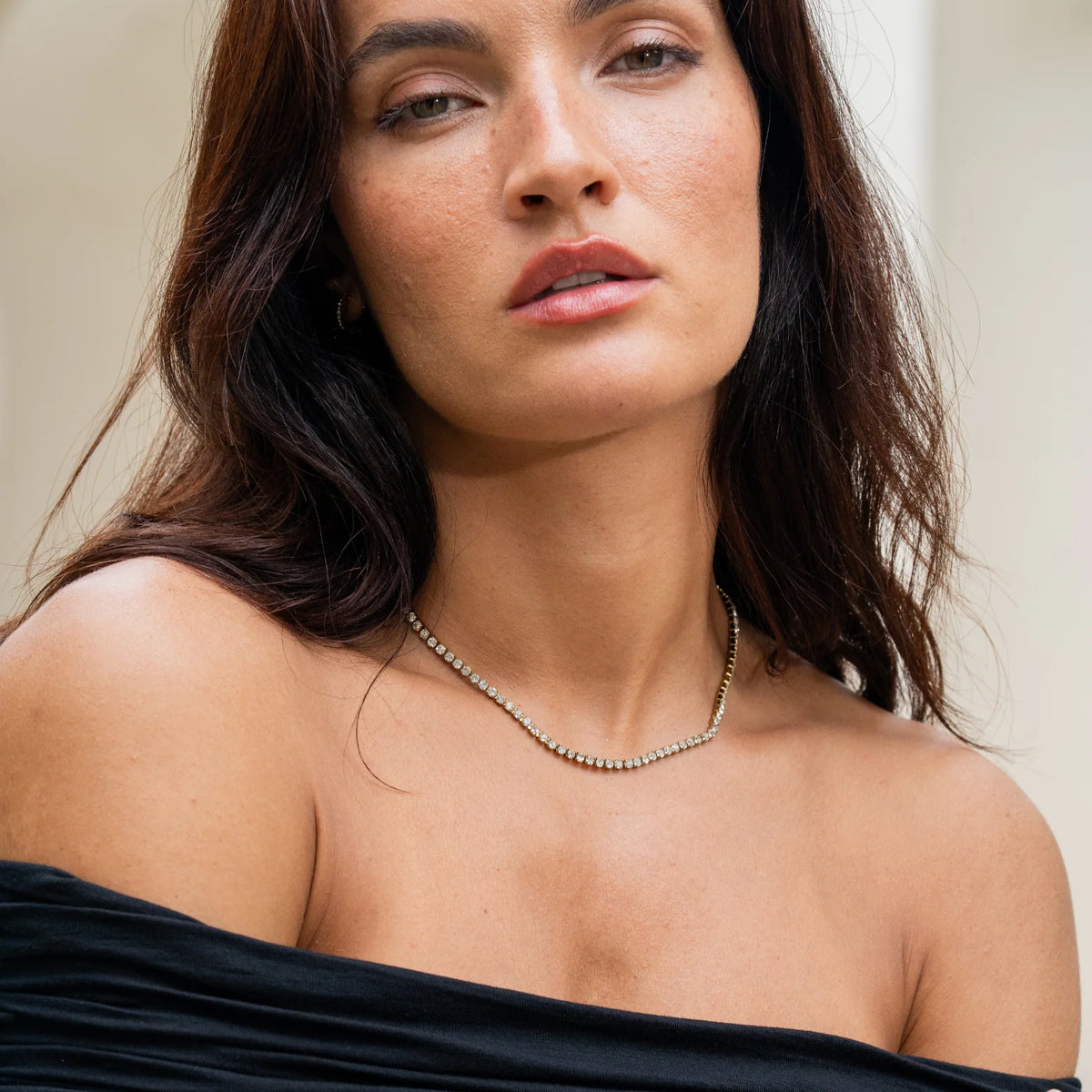 Statement Tennis Necklace