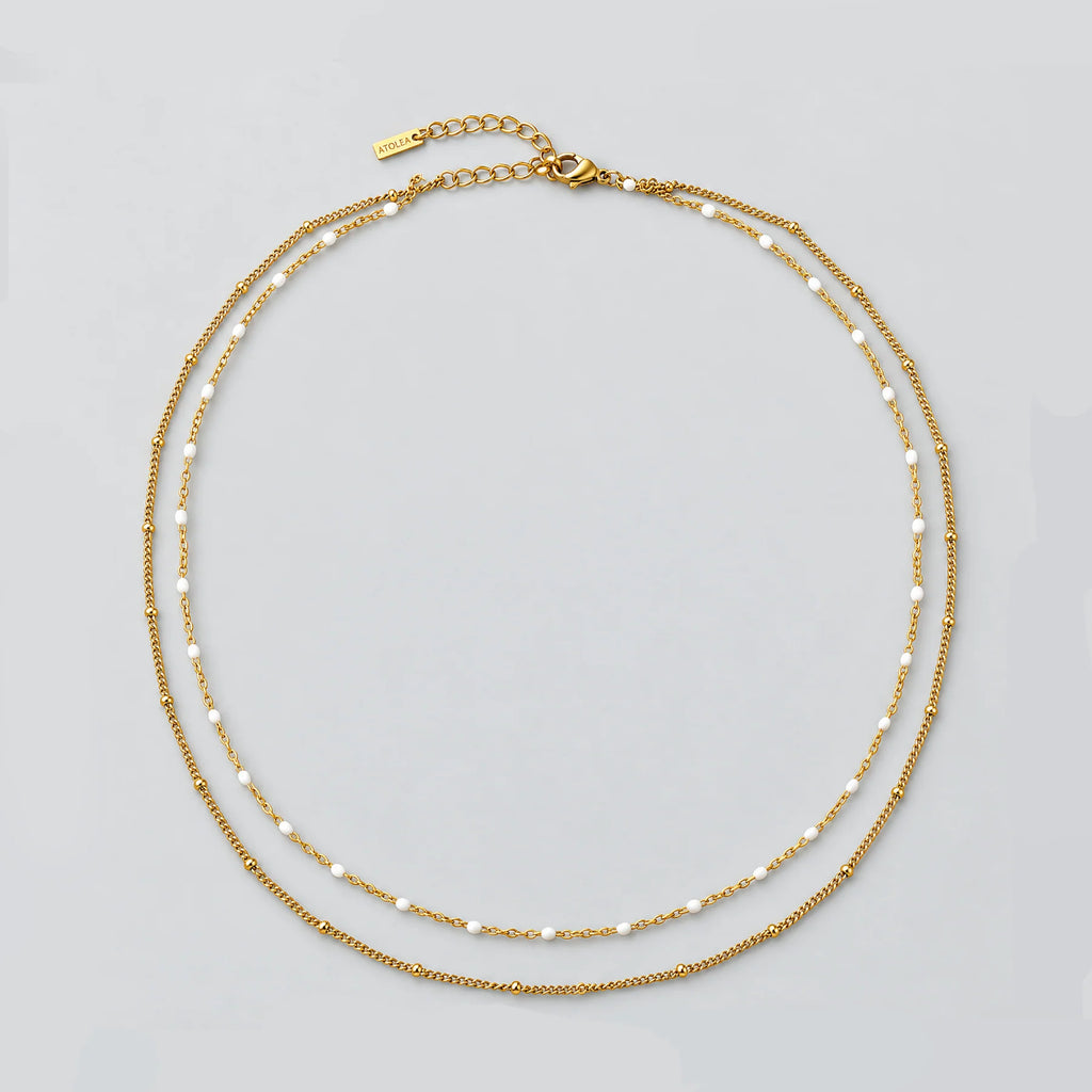 Layered Beaded Choker Necklace