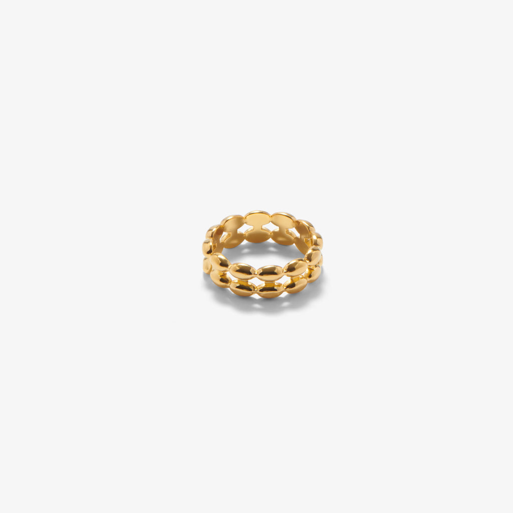 Double Oval Bead Ring