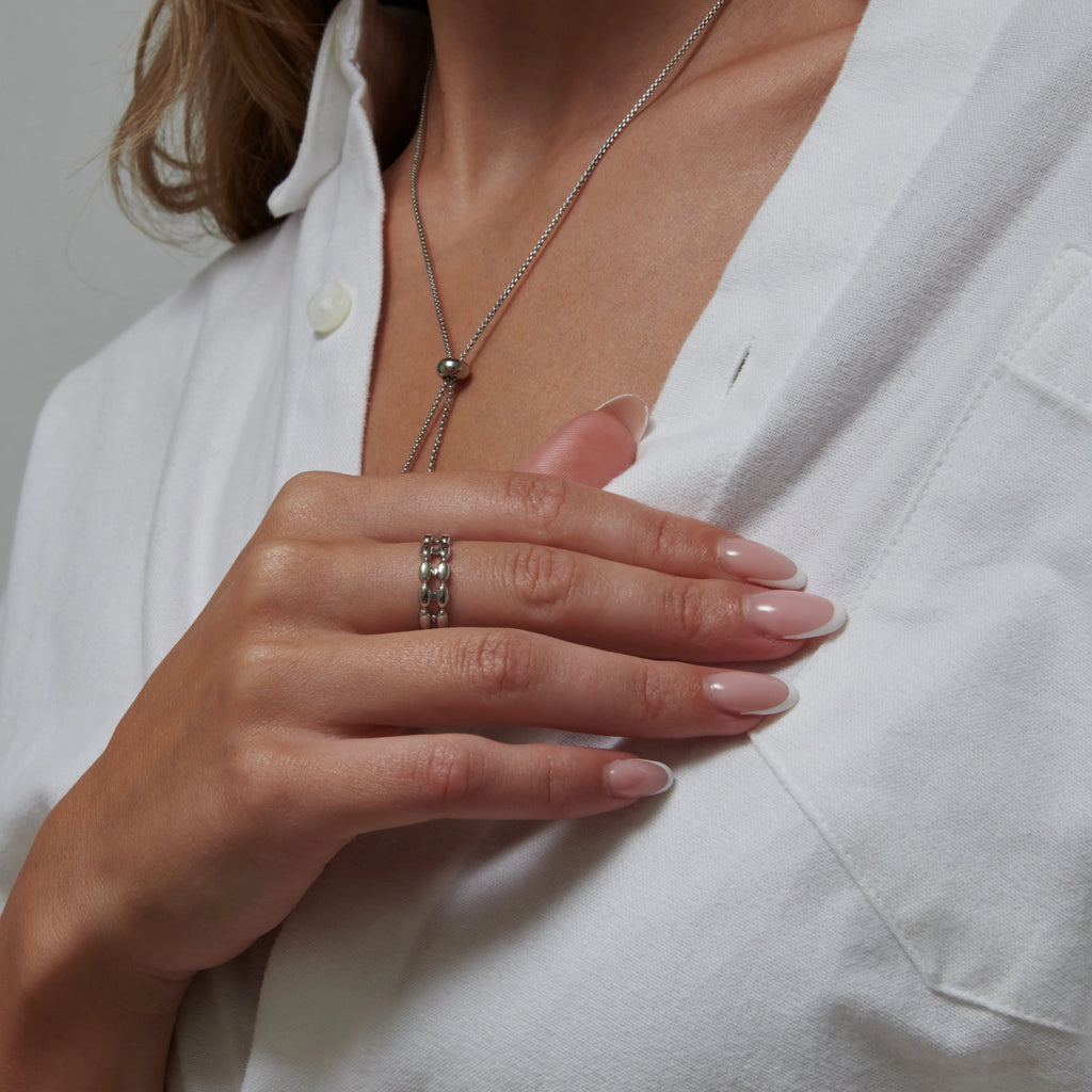 Double Oval Bead Ring