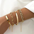 Cuff and Chain Bangles Set
