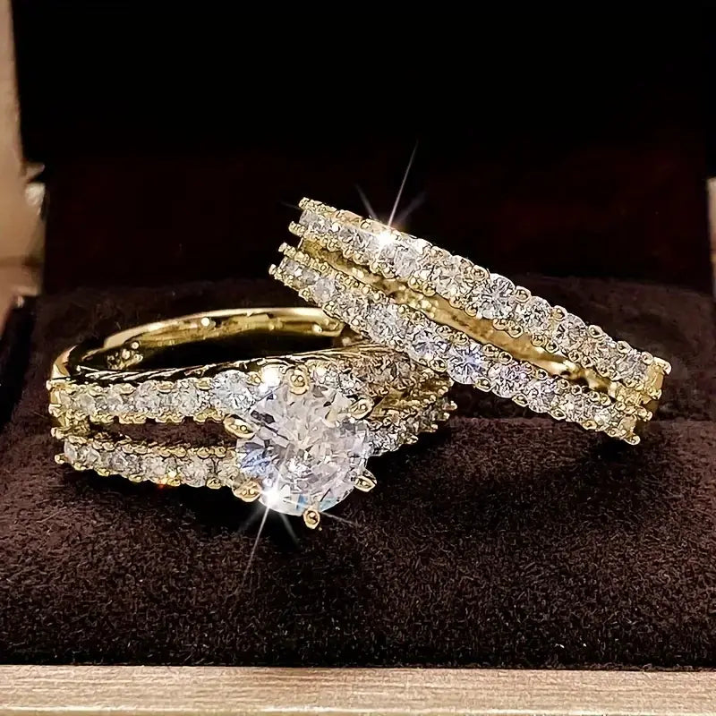 Bridal Wedding Rings Set